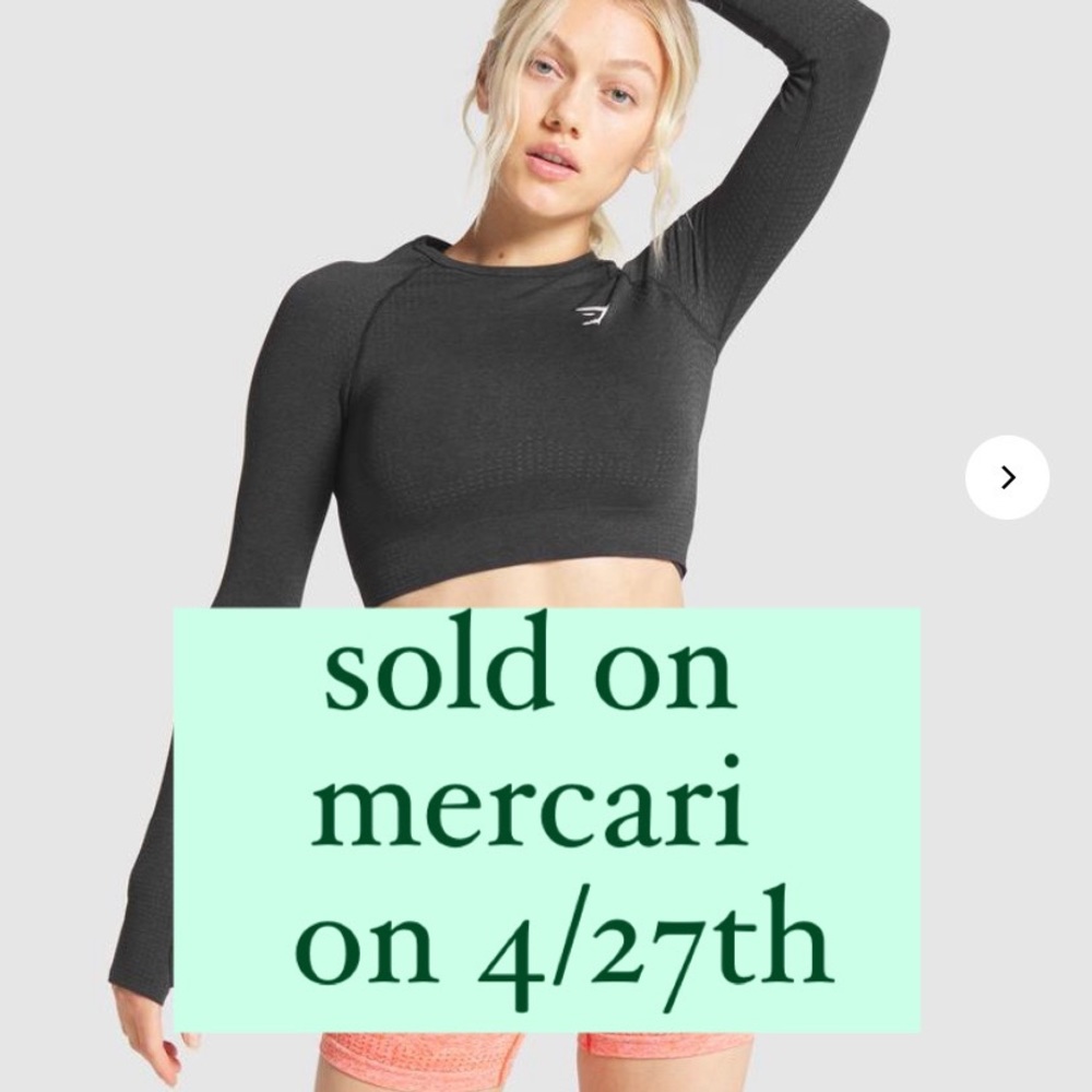 Gymshark Vital Seamless Long Sleeve Crop Top (M)